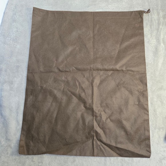 Fossil Brown Drawstring Dust Bag Handbag Storage Cover 15.5x19.5 Large - Picture 4 of 4